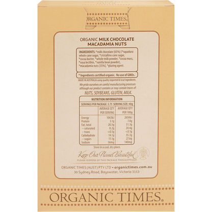 Milk Chocolate Macadamia Nuts