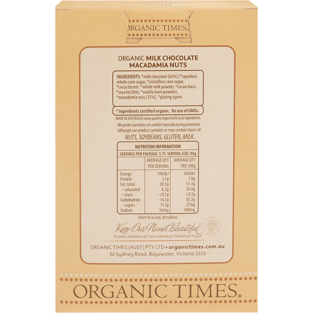 Milk Chocolate Macadamia Nuts