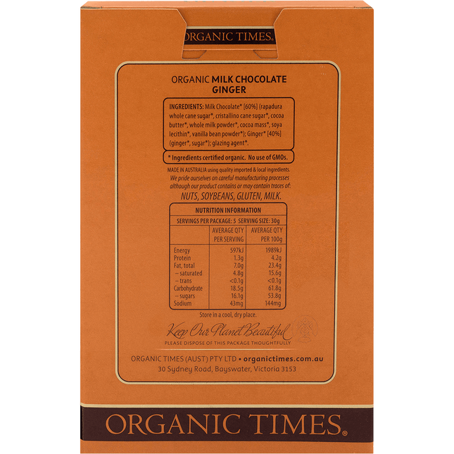 Milk Chocolate Ginger