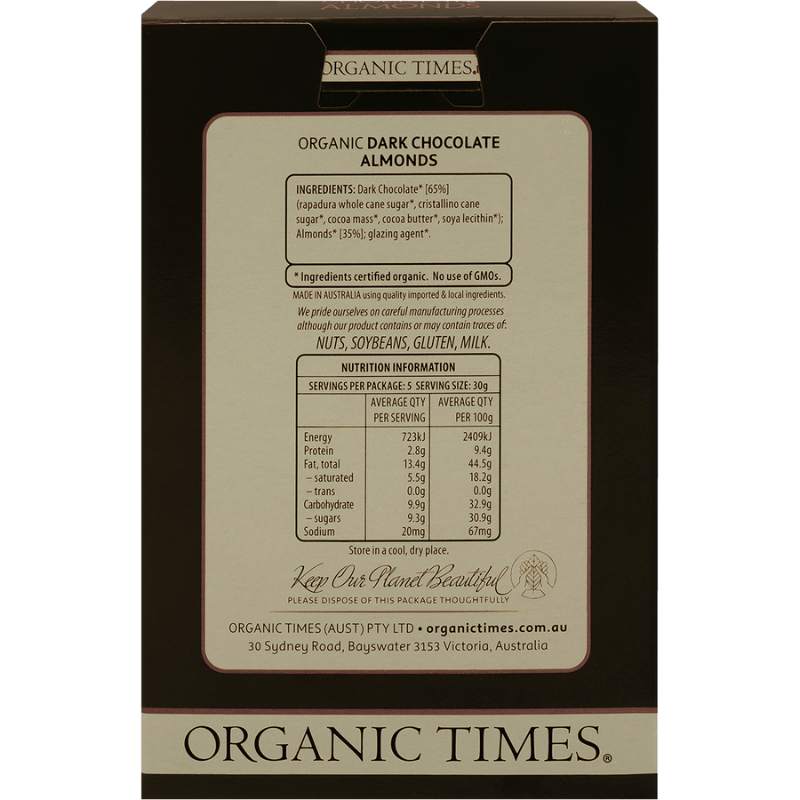 Dark Chocolate Almonds