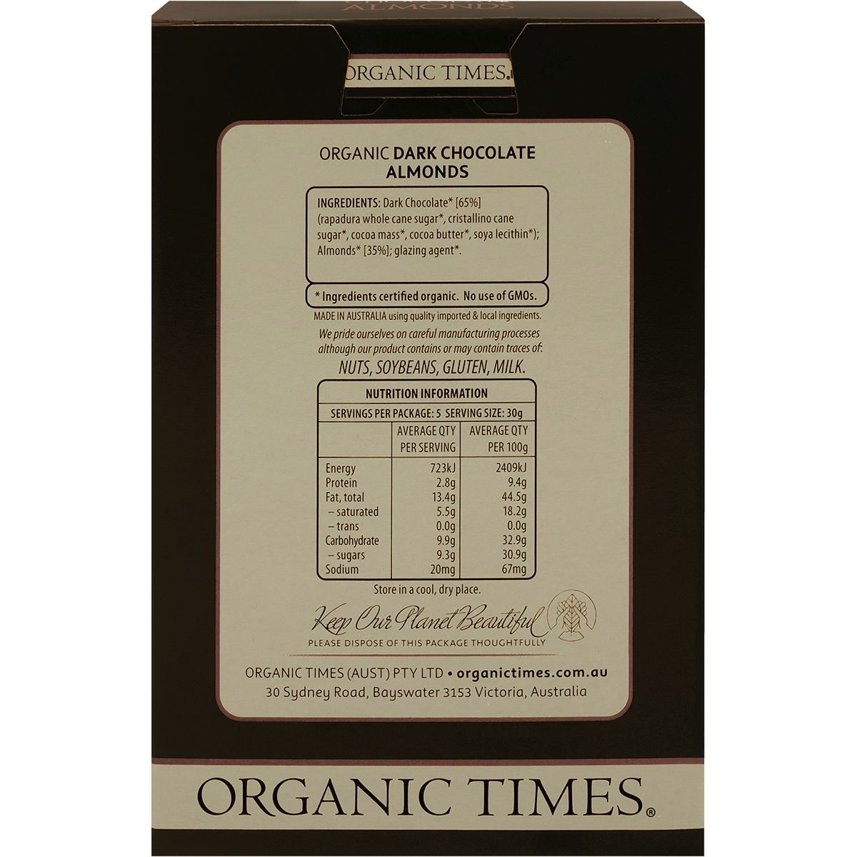 Dark Chocolate Almonds