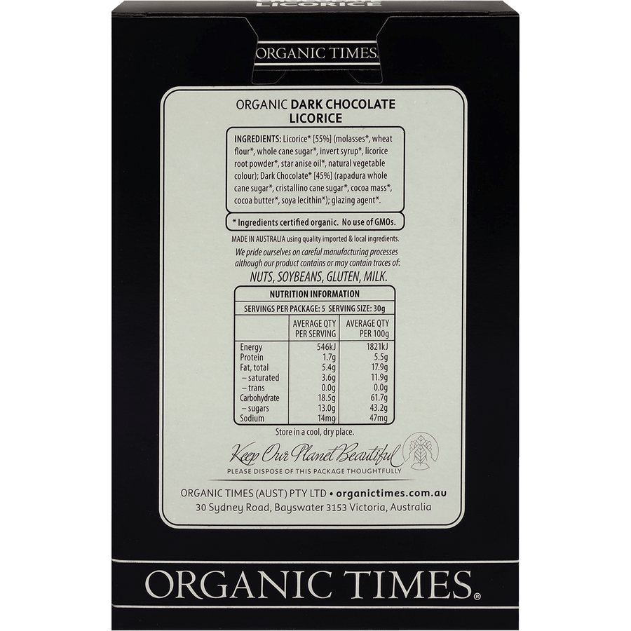 Dark Chocolate Licorice
