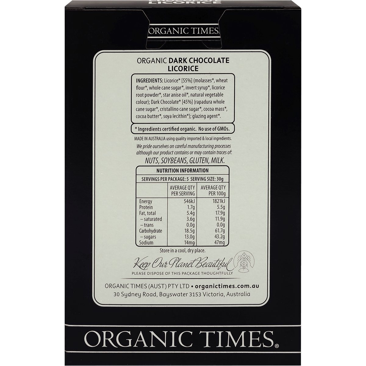 Dark Chocolate Licorice