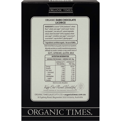 Dark Chocolate Licorice