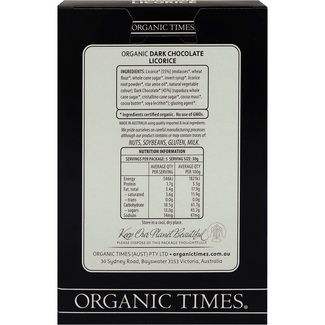 Dark Chocolate Licorice