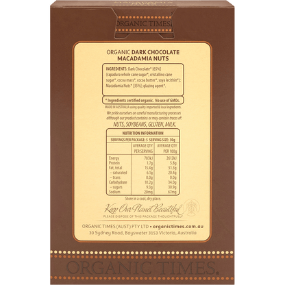 Dark Chocolate Macadamia Nuts