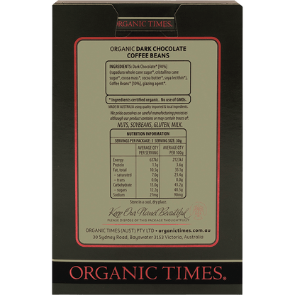 Dark Chocolate Coffee Beans