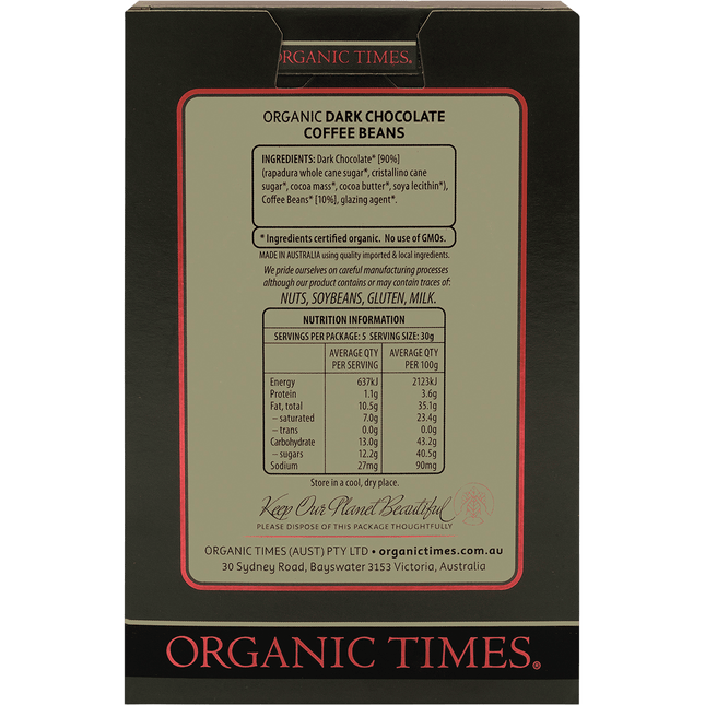 Dark Chocolate Coffee Beans