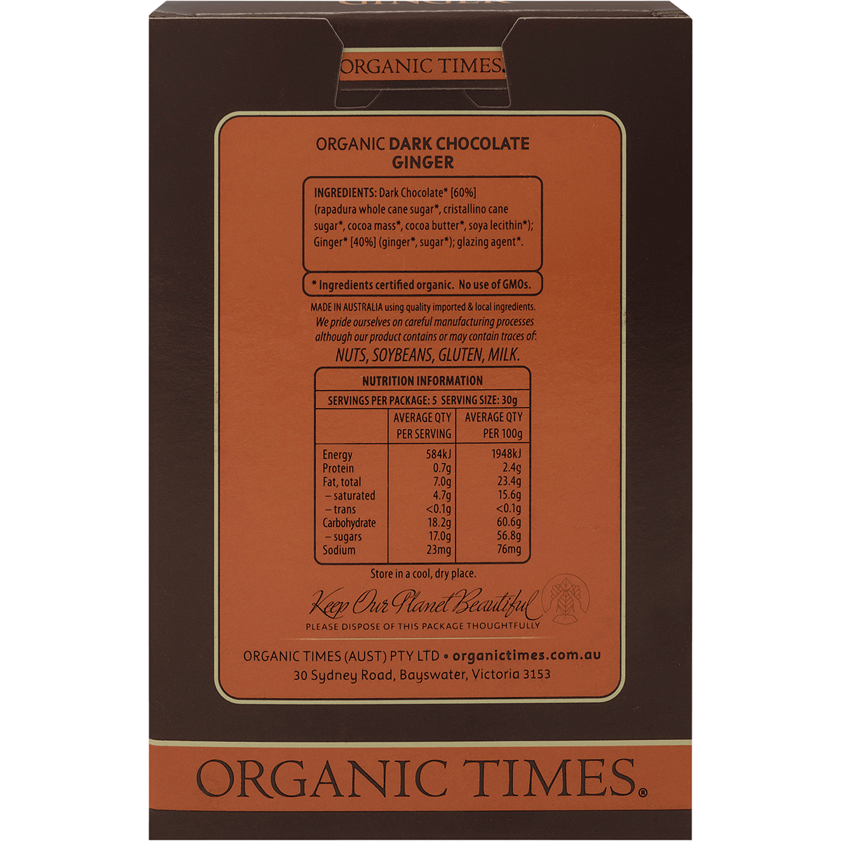 Dark Chocolate Ginger