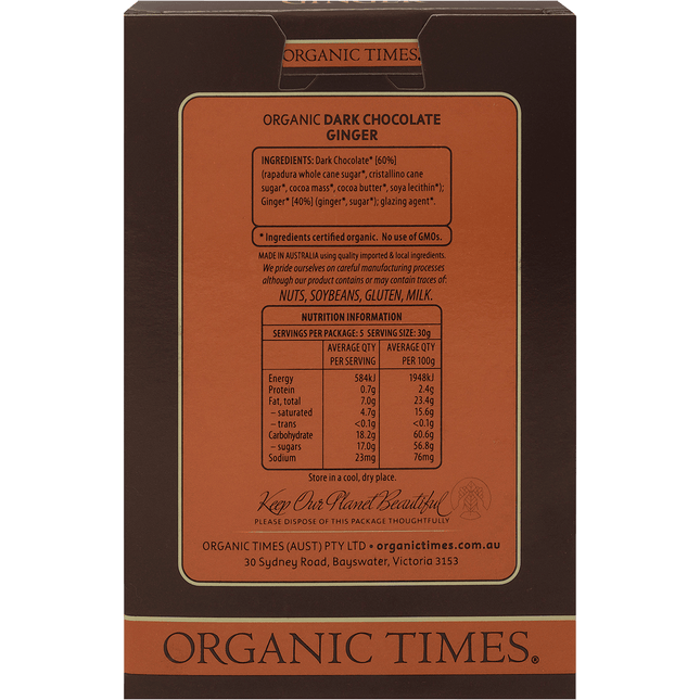 Dark Chocolate Ginger