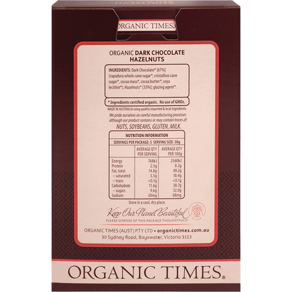 Dark Chocolate Hazelnuts