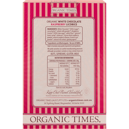 White Chocolate Raspberry Licorice