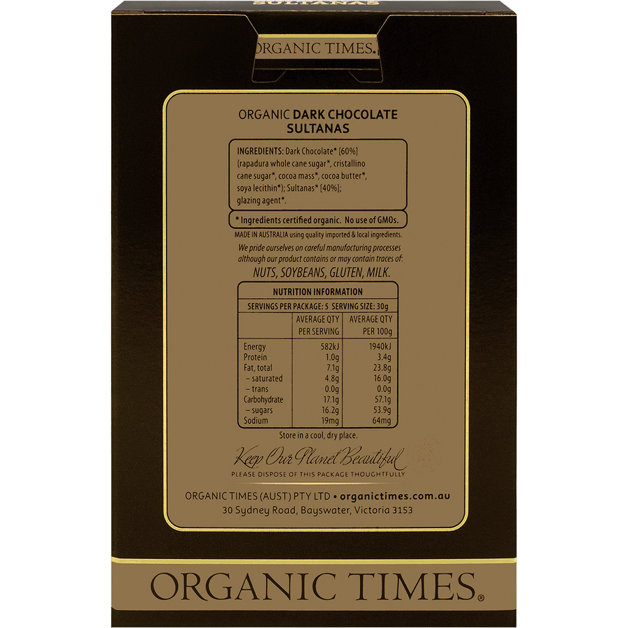 Dark Chocolate Sultanas