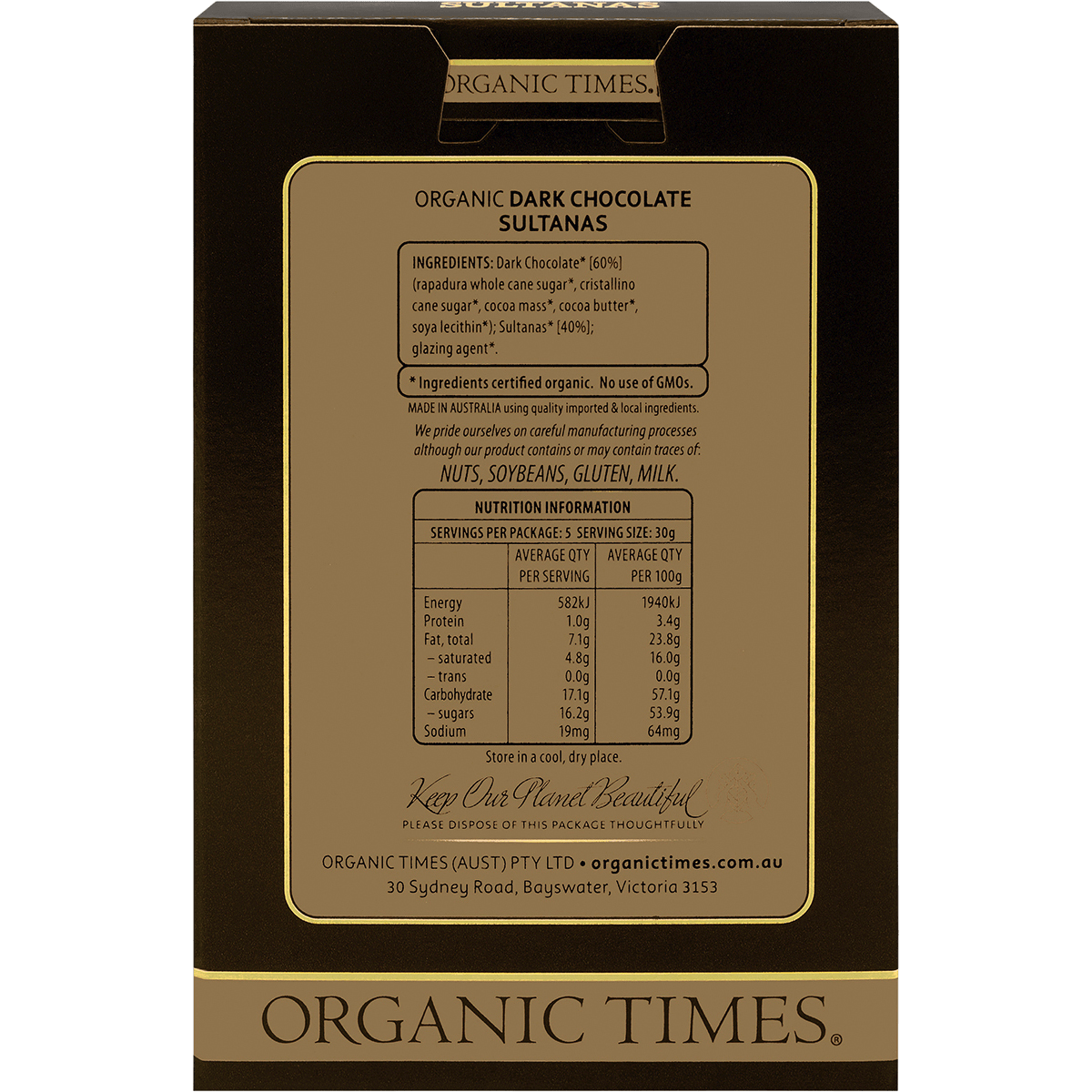 Dark Chocolate Sultanas