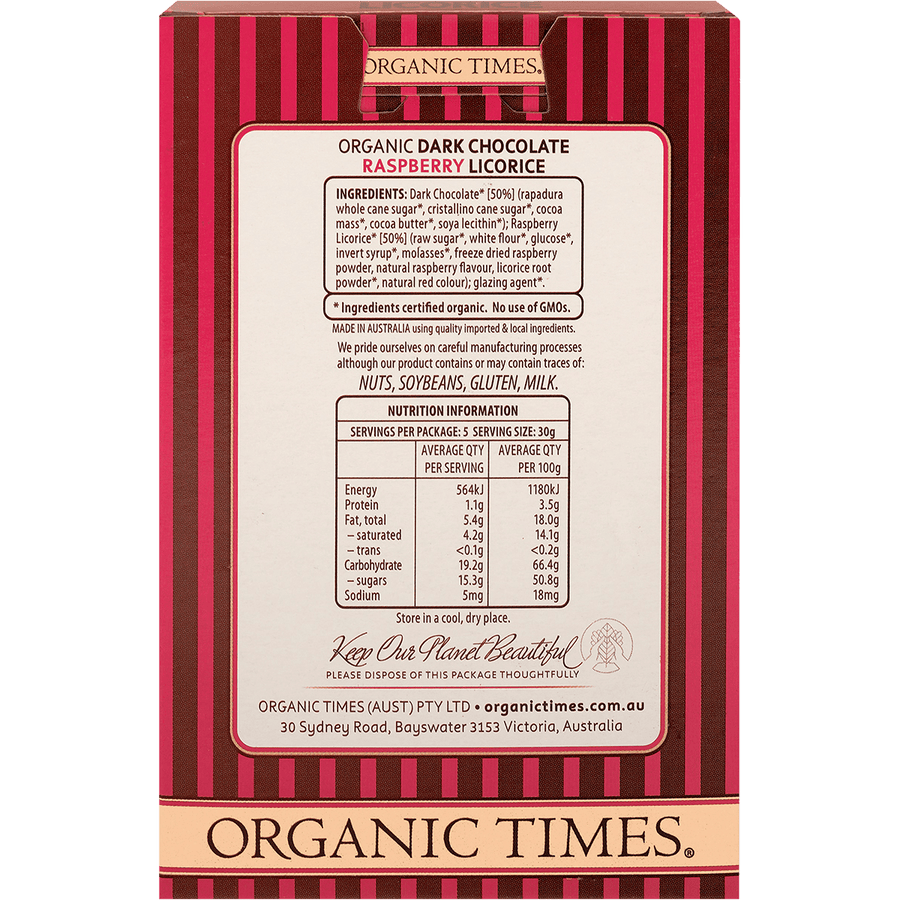 Dark Chocolate Raspberry Licorice