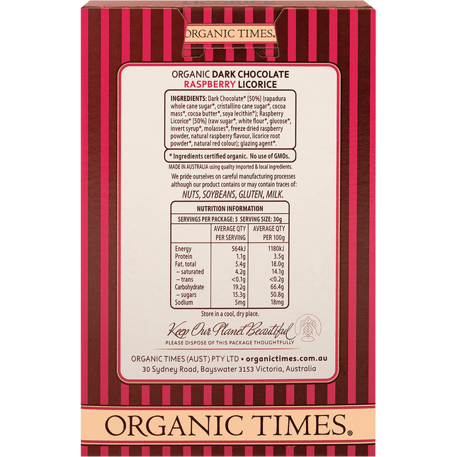 Dark Chocolate Raspberry Licorice