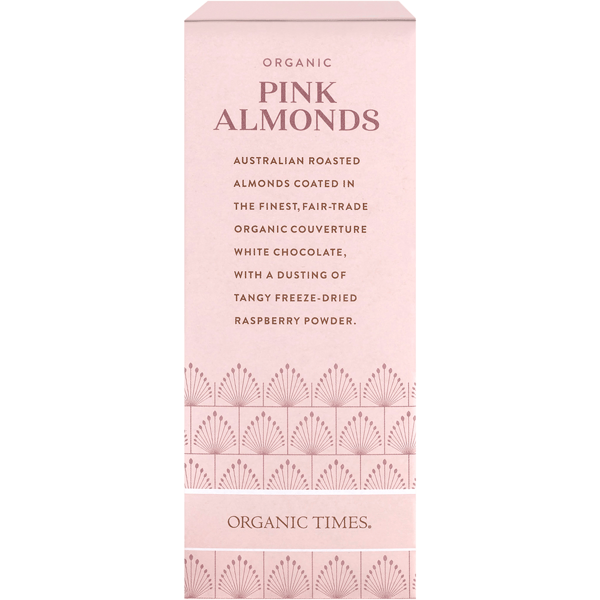 Pink Raspberry Dusted White Choc Almonds