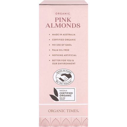 Pink Raspberry Dusted White Choc Almonds
