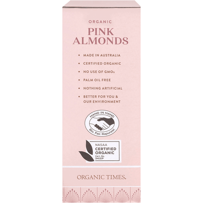 Pink Raspberry Dusted White Choc Almonds