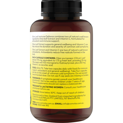Olive Leaf Extract Immune Defence Vege Caps