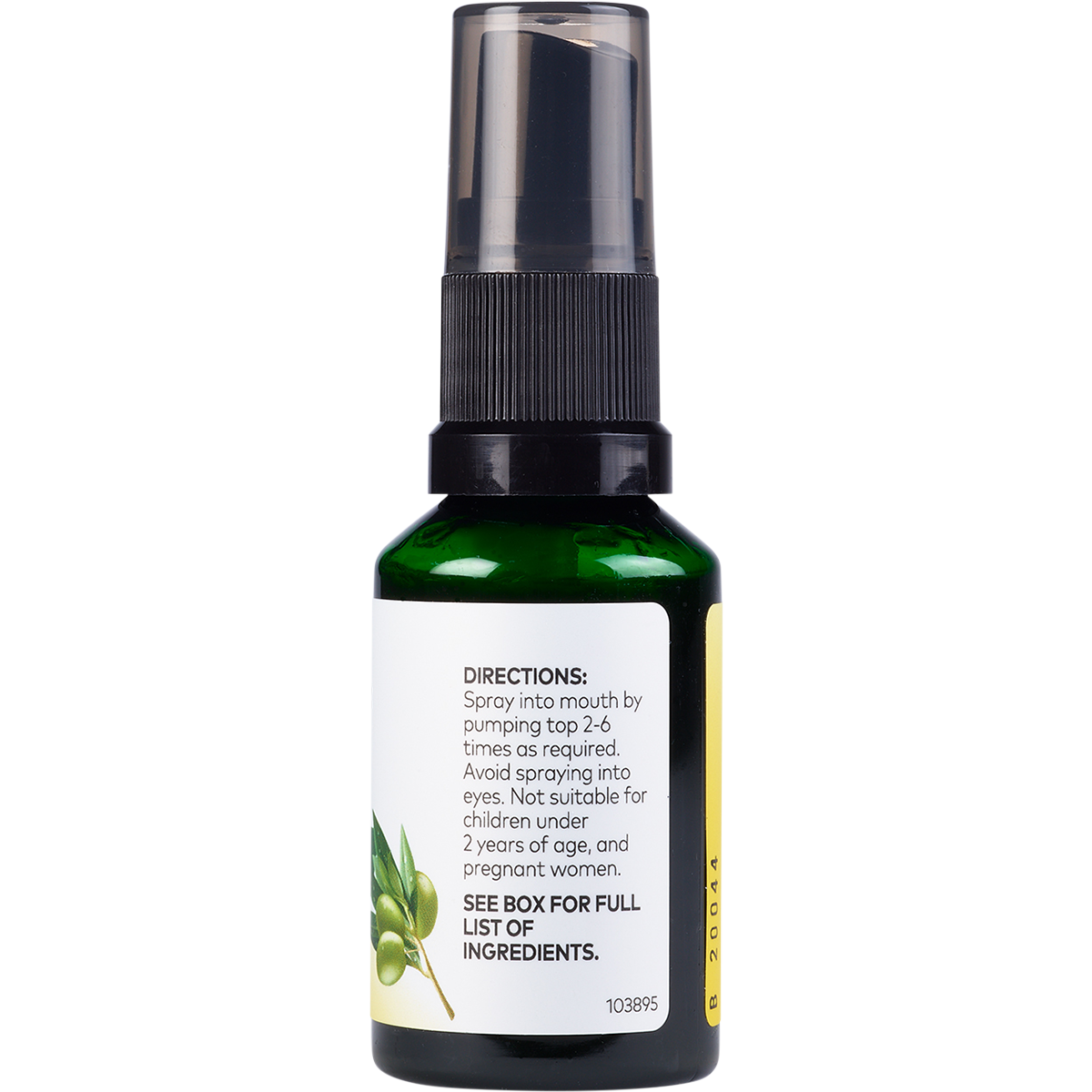 Olive Leaf Extract Oral Spray Peppermint & Lemon