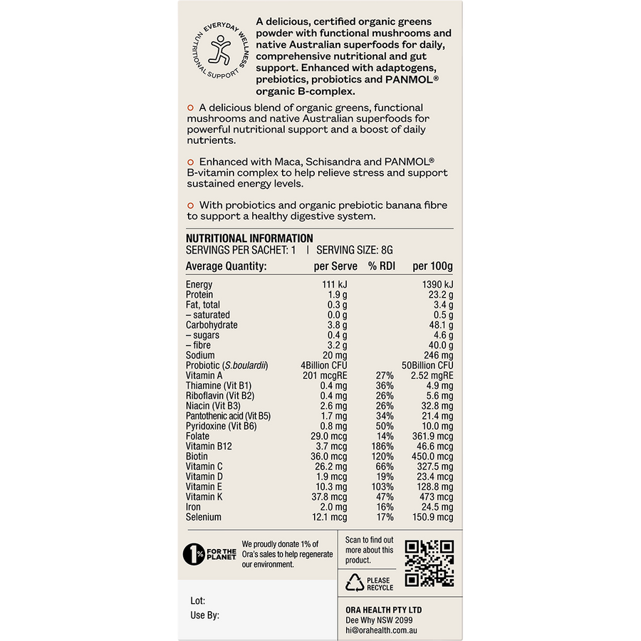 Organic Greens Superpowder+ Daily Sachets