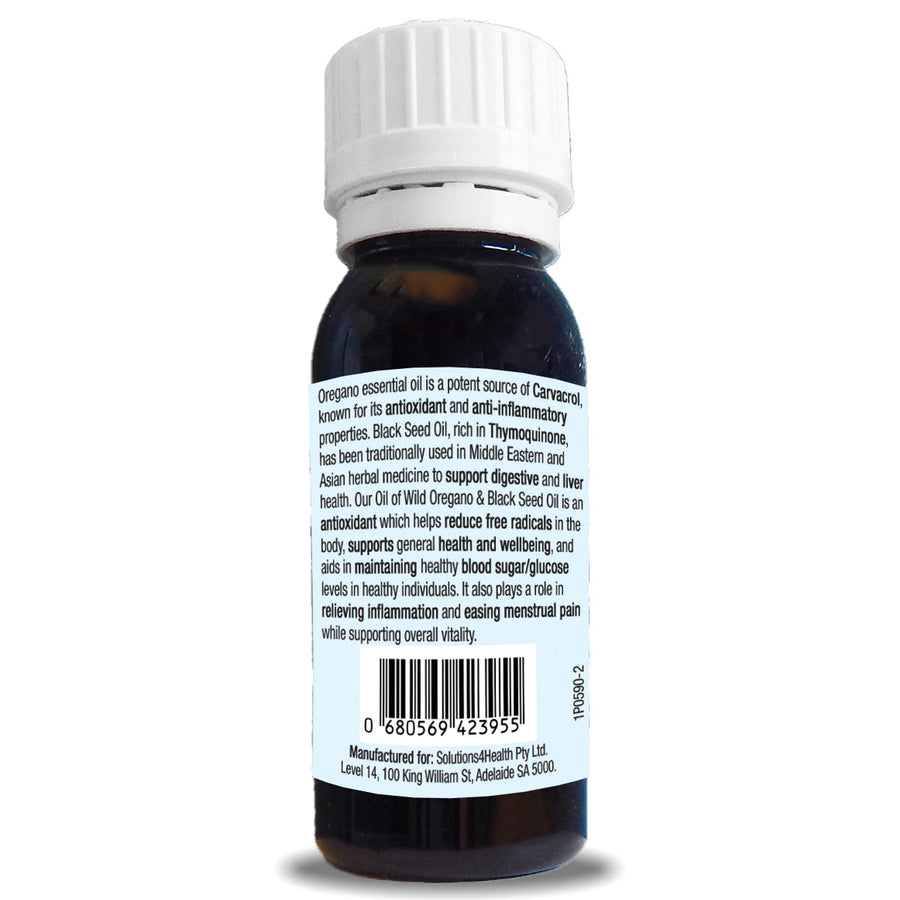 Solutions 4 Health Oil of Wild Oregano & BlackSeed 50ml