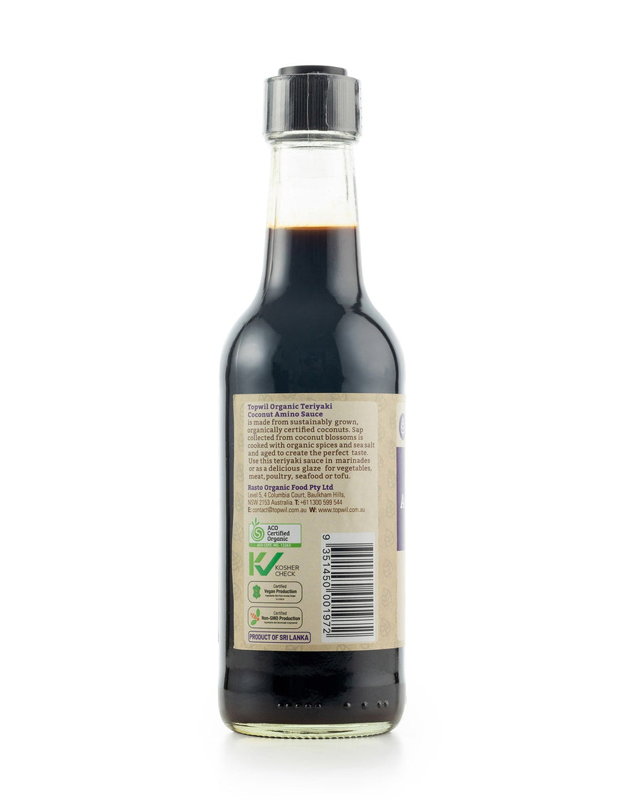 Topwill Organic Coconut Amino Sauce - Teriyaki 250ml (Imperfect Packaging)