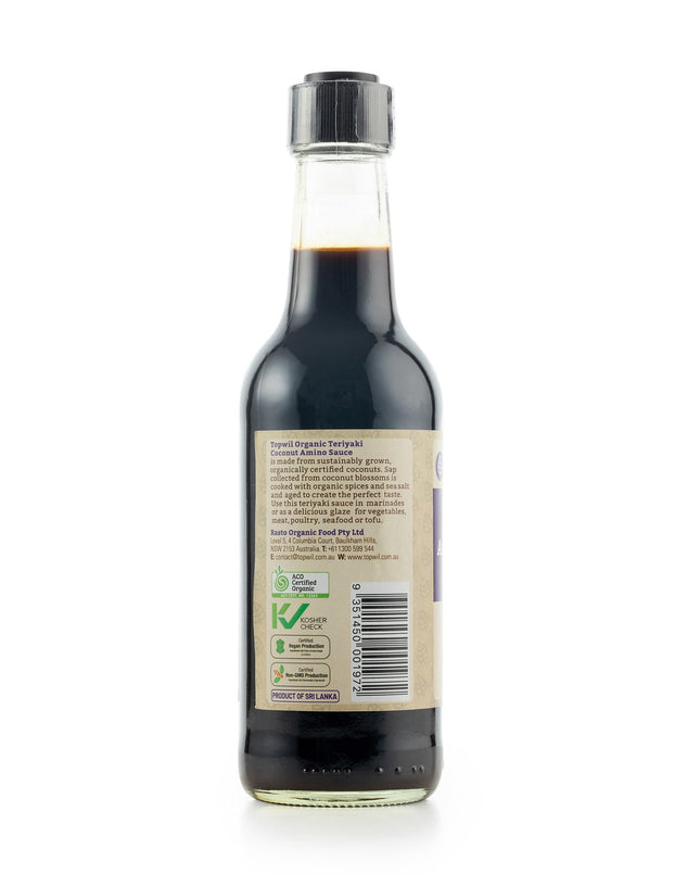 Topwill Organic Coconut Amino Sauce - Teriyaki 250ml (Imperfect Packaging)