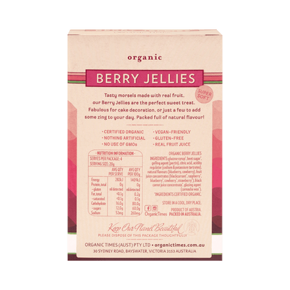 Organic Times Berry Jellies 80g
