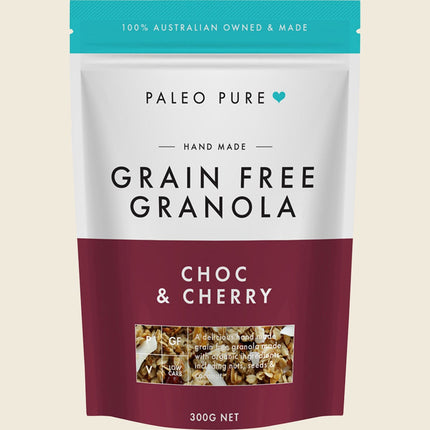 Paleo Pure Organic Grain Free Granola Choc & Cherry 300g