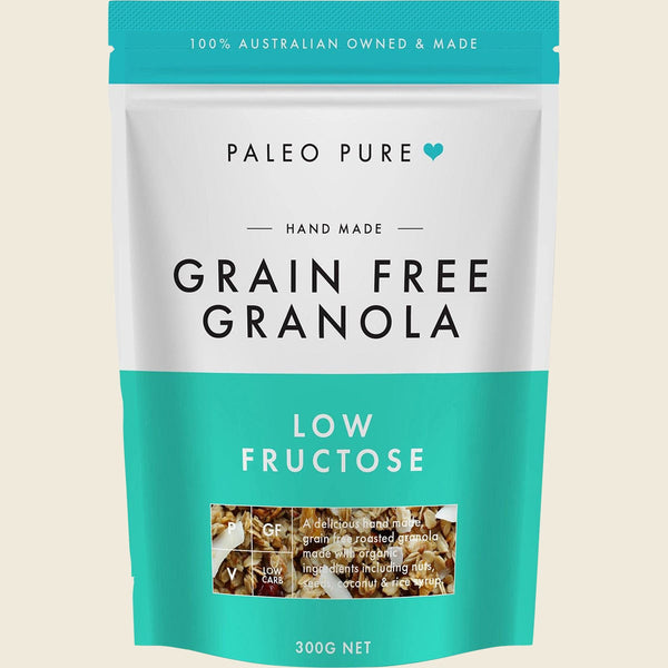 Paleo Pure Organic Grain Free Granola Low Fructose, 300g bag