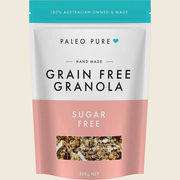 Paleo Pure Organic Grain Free Granola Sugar Free, 300g bag