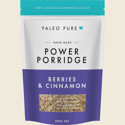 Paleo Pure Power Porridge Berries & Cinnamon 300g