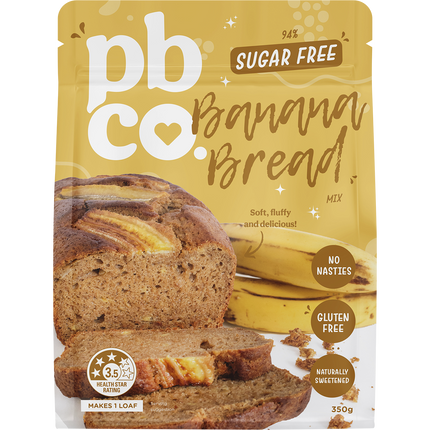 PBCo banana bread mix 94 percent sugar free low carb keto baking mix