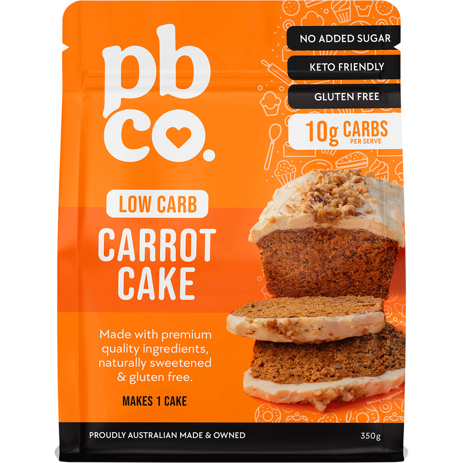 PBCo carrot cake mix low carb keto friendly baking mix