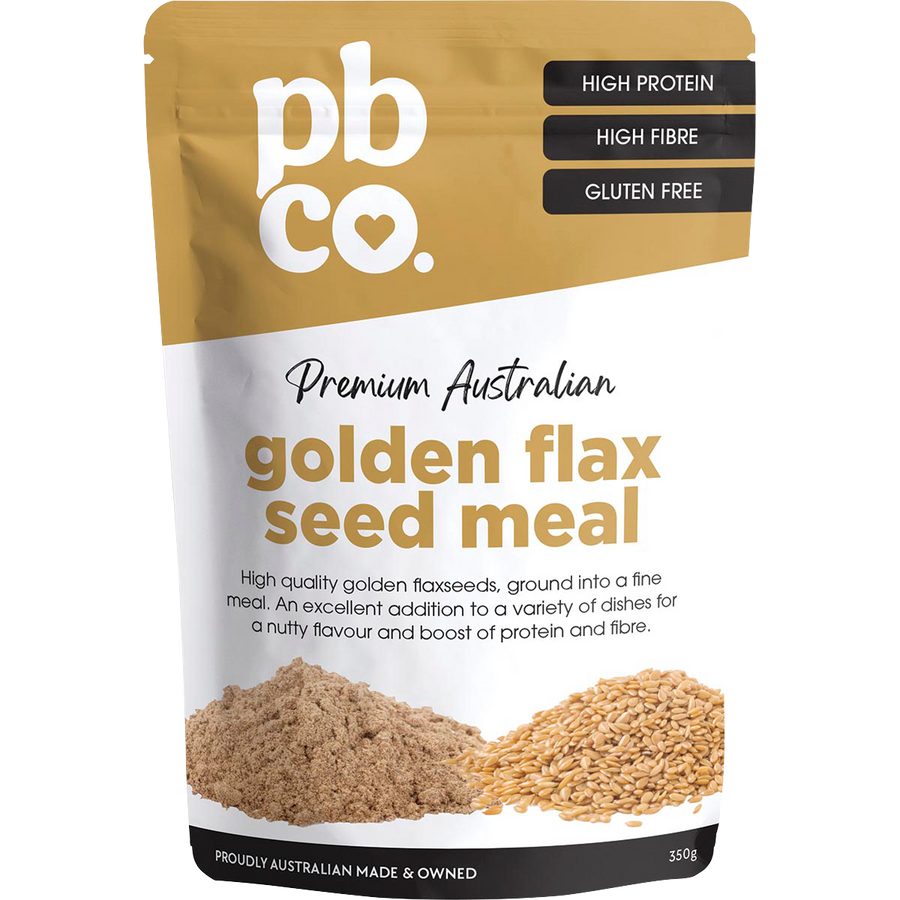 PBCo golden flax seed meal premium Australian low carb high fiber flour