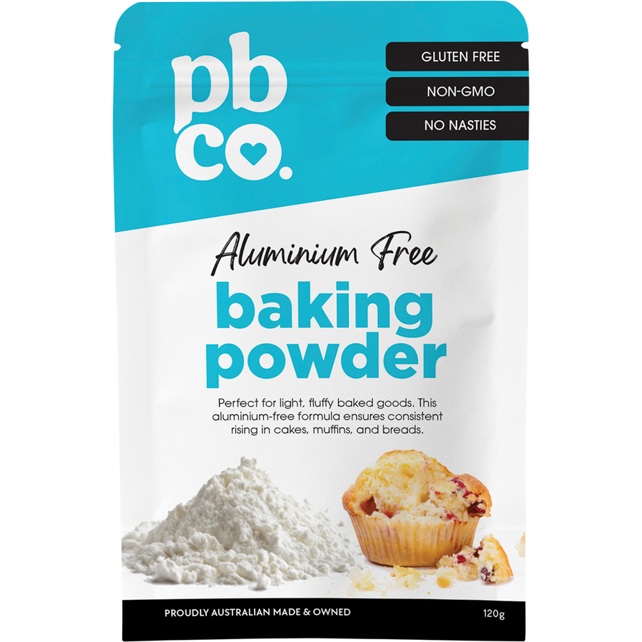 PBCo aluminium free baking powder for keto and low carb baking