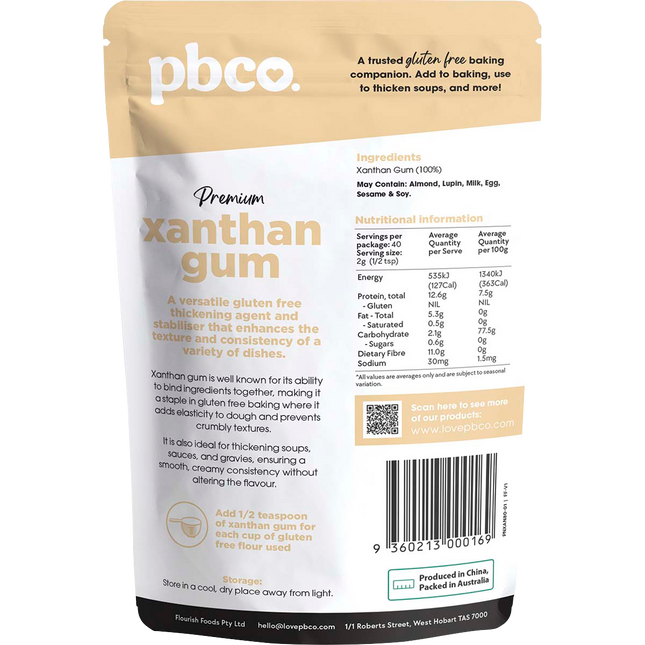PBCo premium xanthan gum keto and low carb baking ingredient