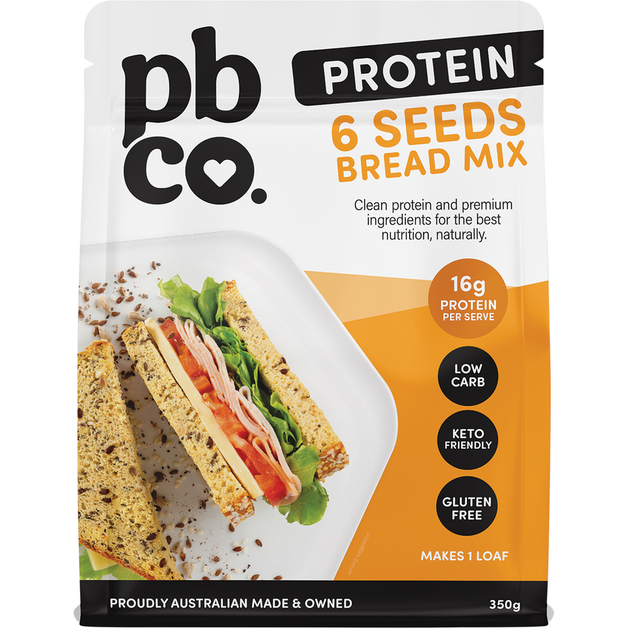 PBCo protein 6 seeds bread mix high protein low carb baking mix
