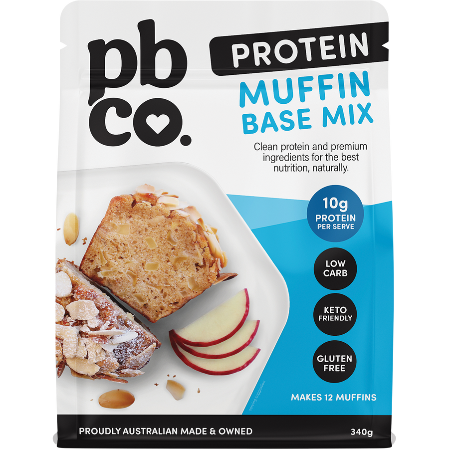 PBCo protein muffin mix plant protein high protein baking mix