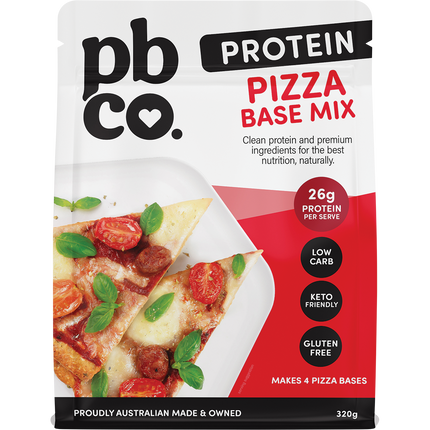 PBCo protein pizza base high protein low carb pizza baking mix
