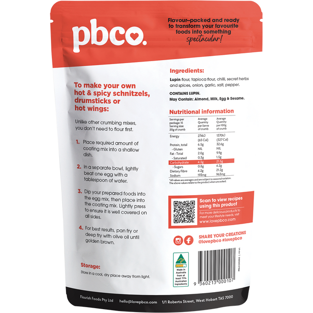 Low Carb Crumb Hot & Spicy