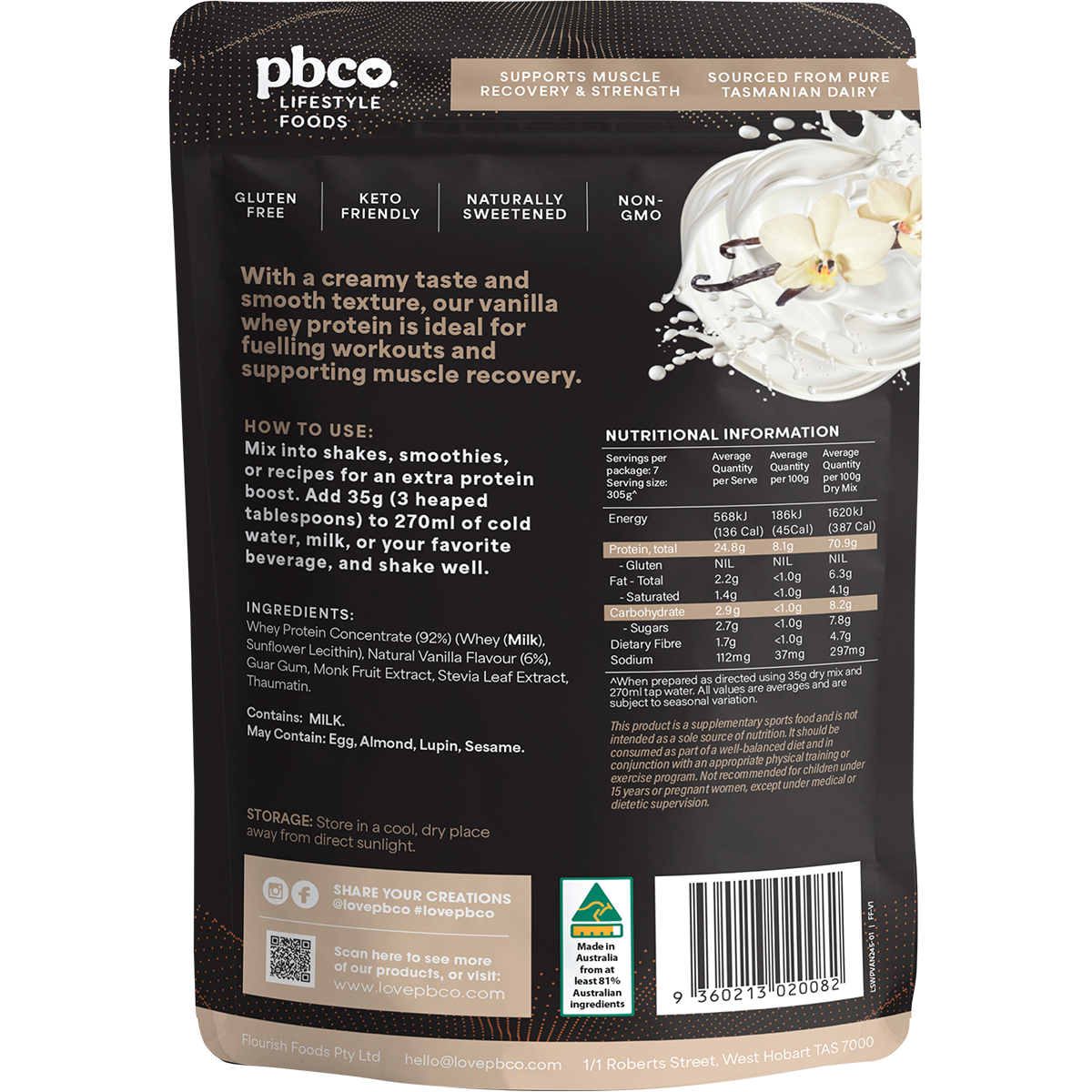 Whey Protein Concentrate Vanilla