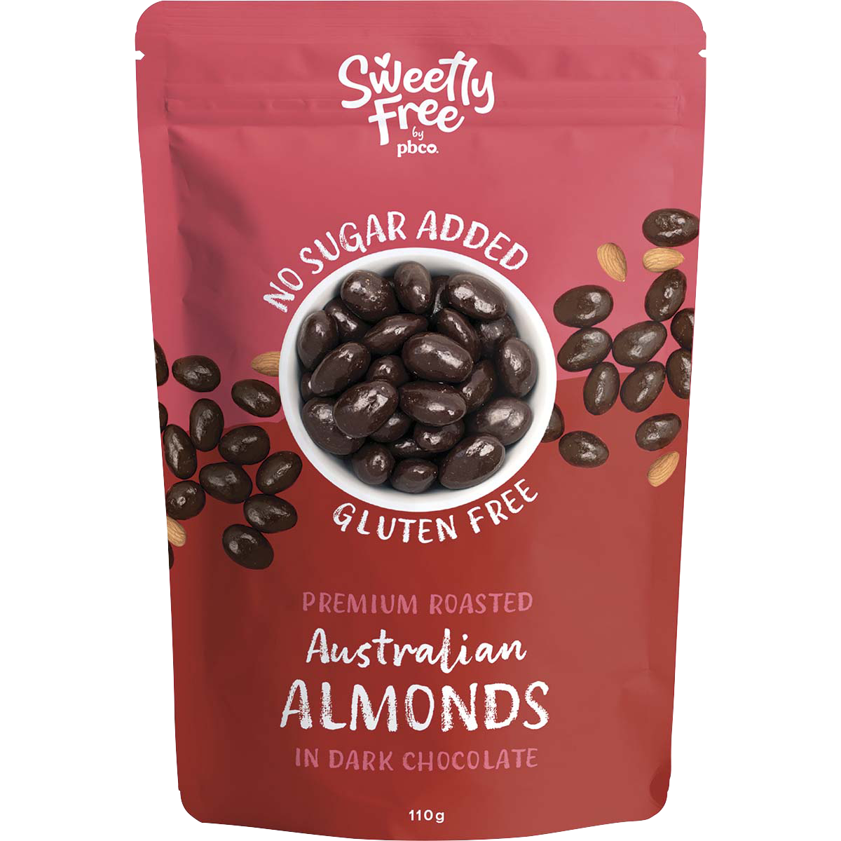 Sweetly Free Almonds Dark Chocolate No Sugar Added