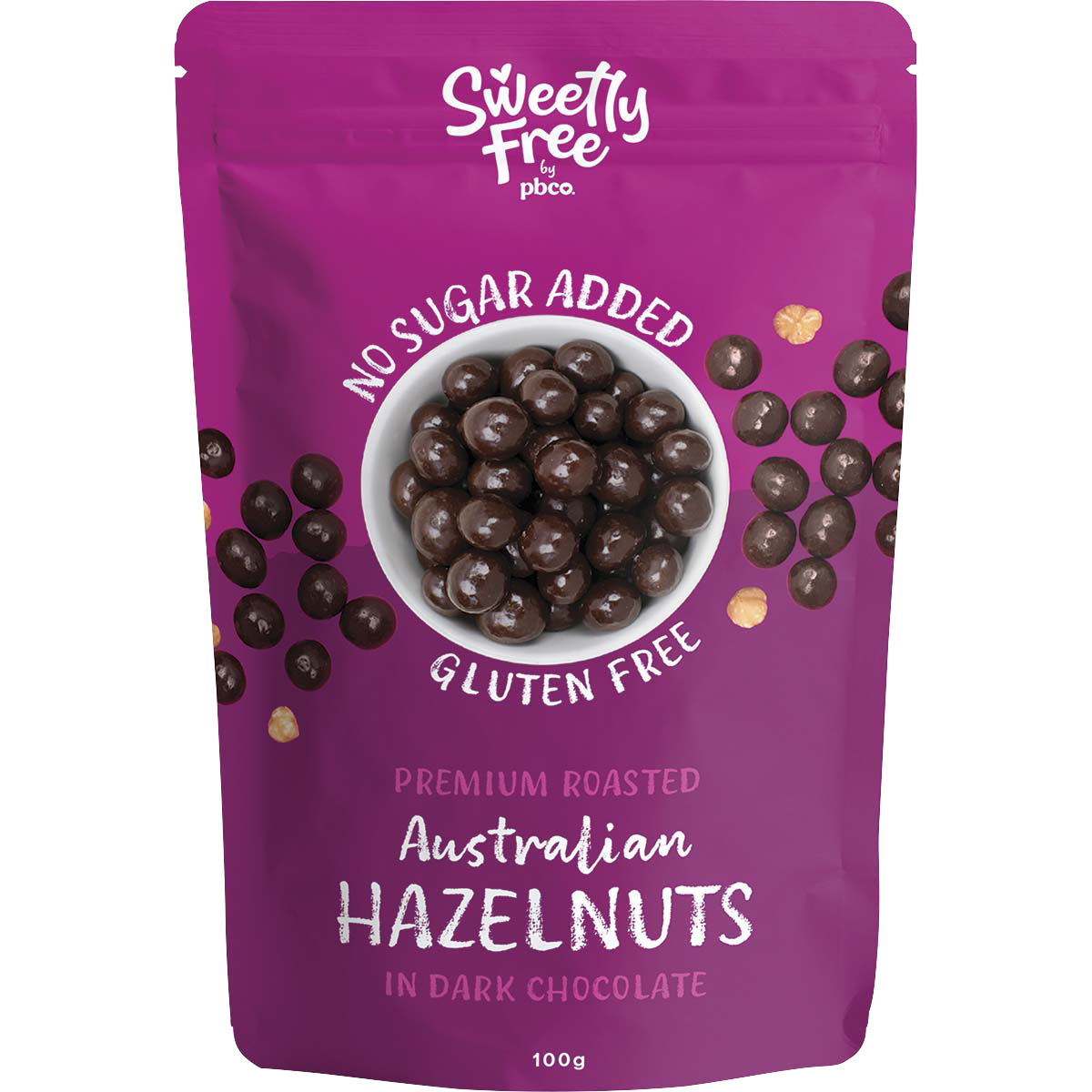 Sweetly Free Hazelnuts Dark Chocolate No Sugar Added