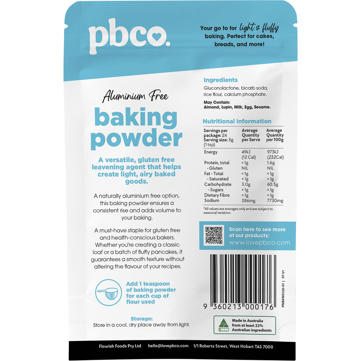 Aluminium Free Baking Powder