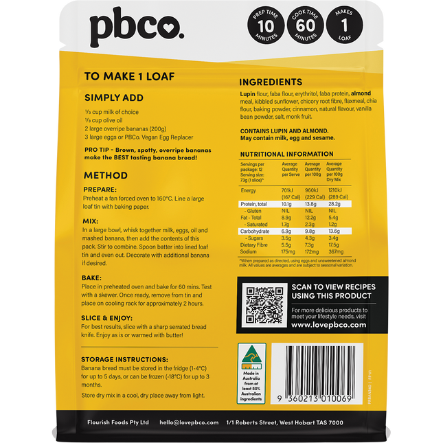 Protein Banana Bread Plant Protein