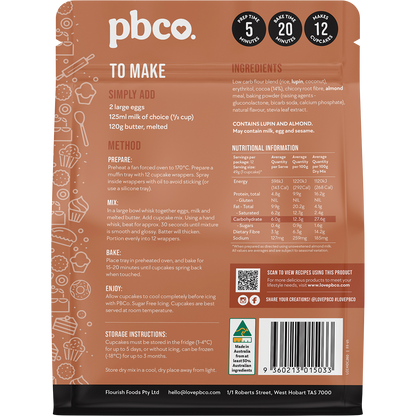 Chocolate Cupcake Mix Low Carb