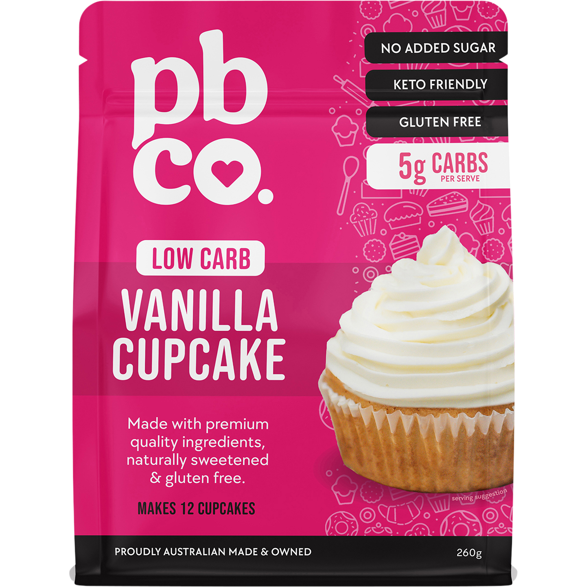 Vanilla Cupcake Mix Low Carb